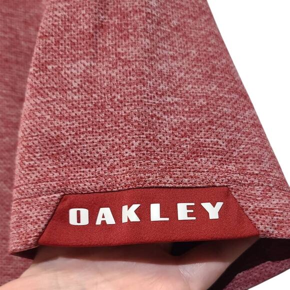 Oakley Golf Red Aero Ellipse Polo Regular Fit Size XXL - Picture 3 of 4
